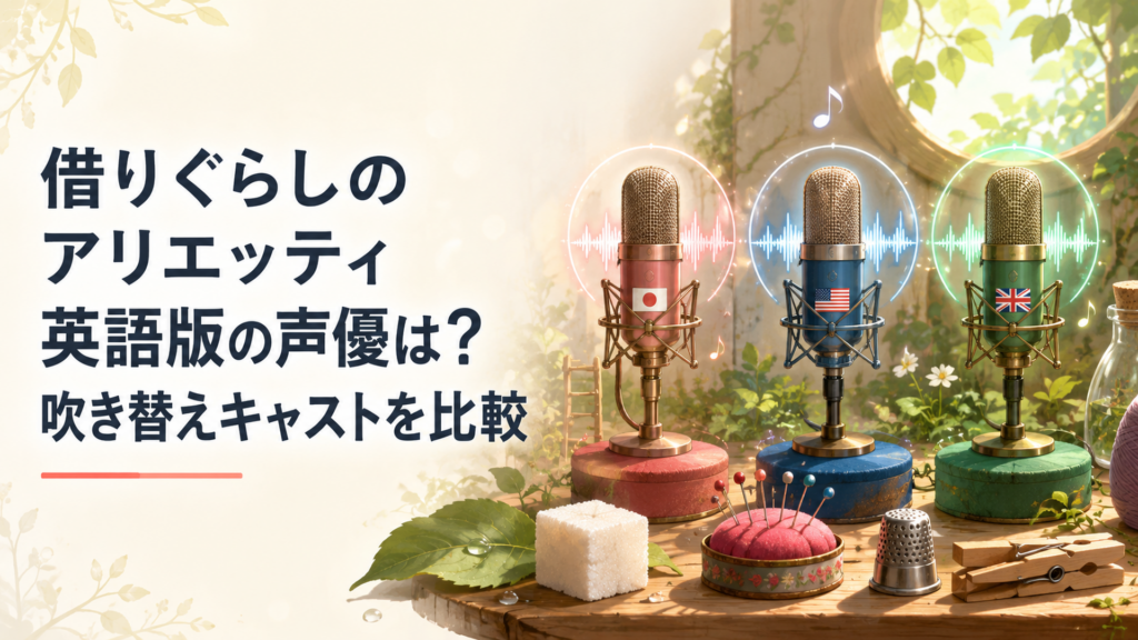 借りぐらしのアリエッティ英語版の声優は?吹き替えキャストを比較