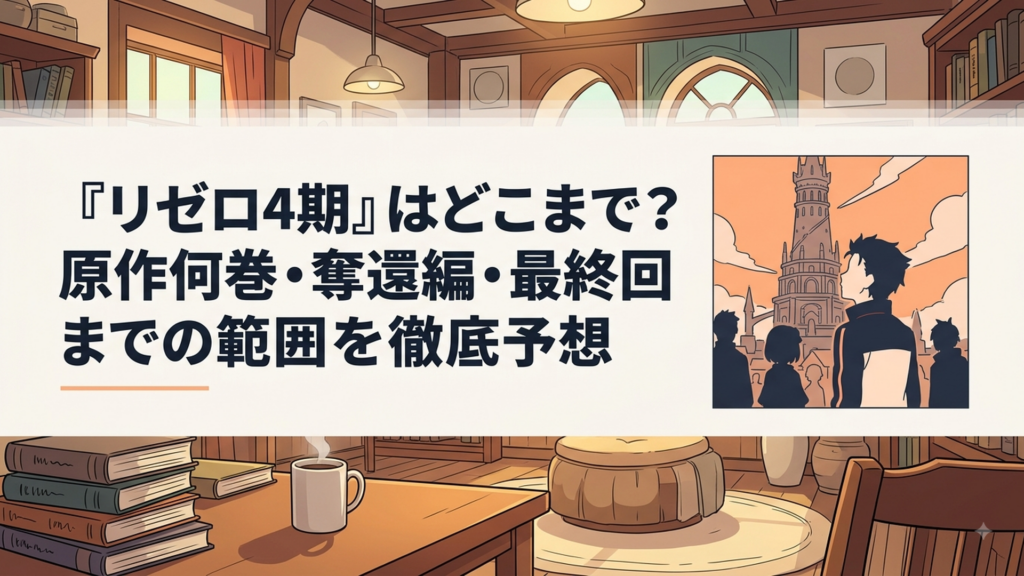 プレアデス監視塔を見上げるスバルたちのシルエット