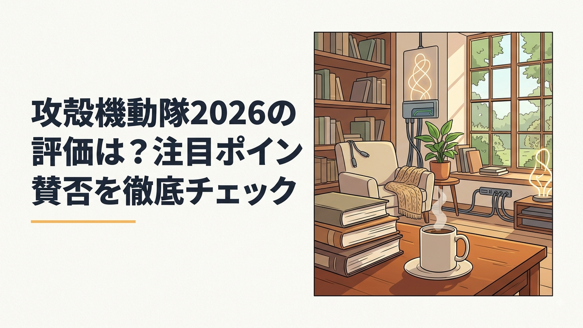 2026年版攻殻機動隊の草薙素子と近未来都市を描いたサイバーパンク風イメージ