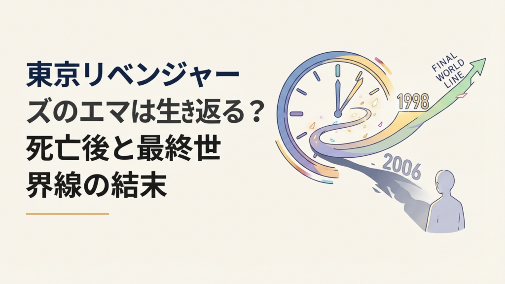 佐野エマの死と1998年から作り直された最終世界線を象徴するタイムリープのイメージ