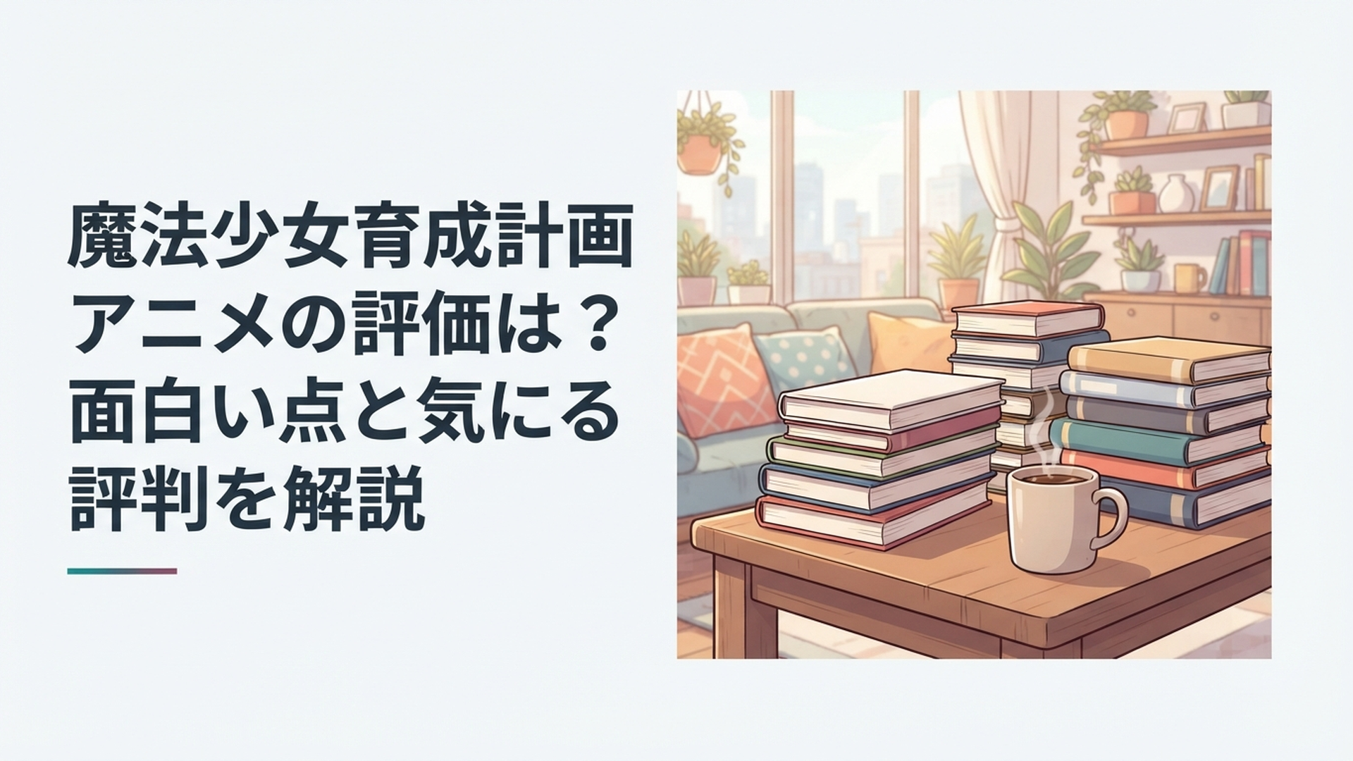 華やかな魔法少女たちの背後に不穏なゲーム画面が浮かぶダークファンタジー風のイメージ