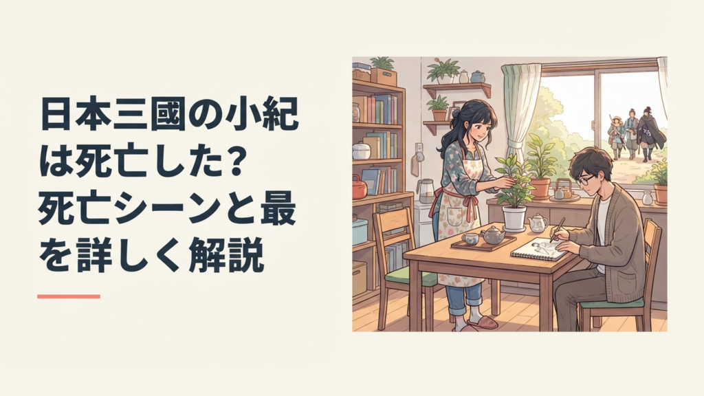 穏やかに暮らす東町小紀と三角青輝、その日常へ平殿器の一行が迫る場面