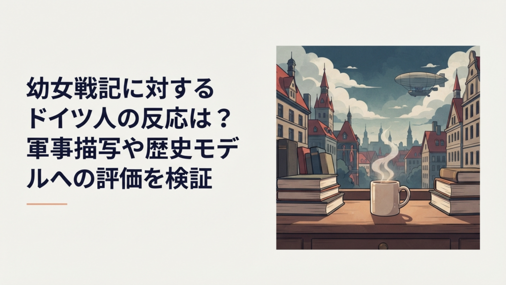 第一次世界大戦風の架空帝国軍と航空魔導師を背景に幼女戦記へのドイツ語圏の反応を考察するイメージ