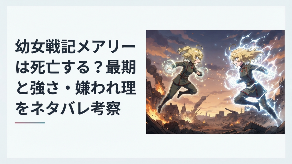 戦場で強大な魔力をまといターニャと対峙するメアリー・スー