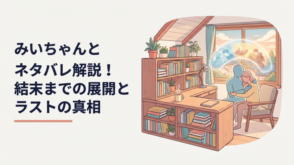 みいちゃんと山田さんの結末と二人の記憶が重なる最終回をイメージした漫画風シーン